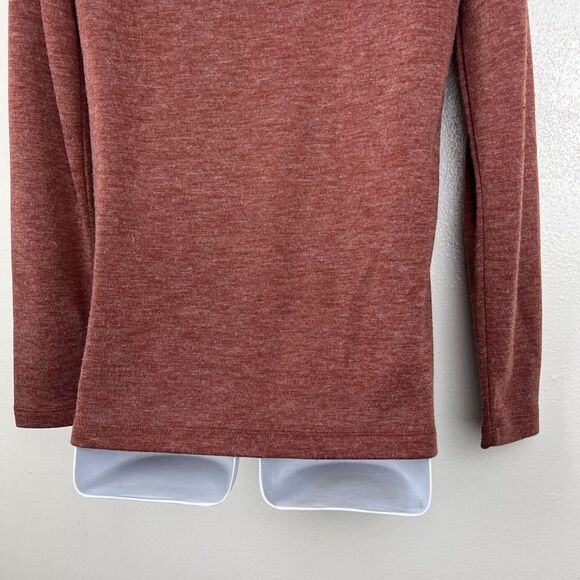 Banana Republic Sweater Men Small Red Long Sleeve Pullover Henley Casual - Picture 11 of 12